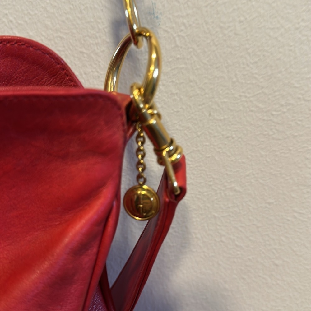 Gucci Vintage 2 Way Red Leather Handbag - Picture 12 of 16